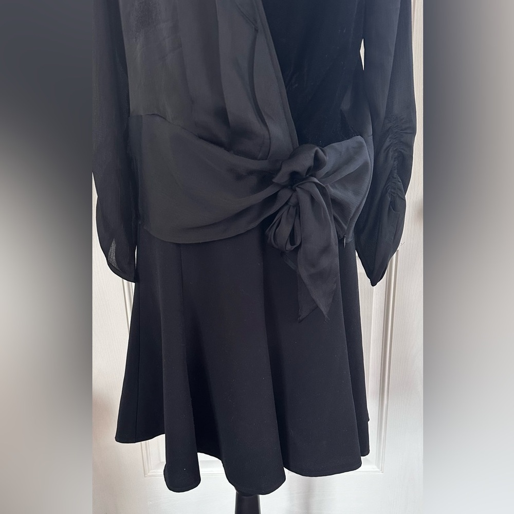 CeCe Black Skater Skirt, Fully Lined, 6